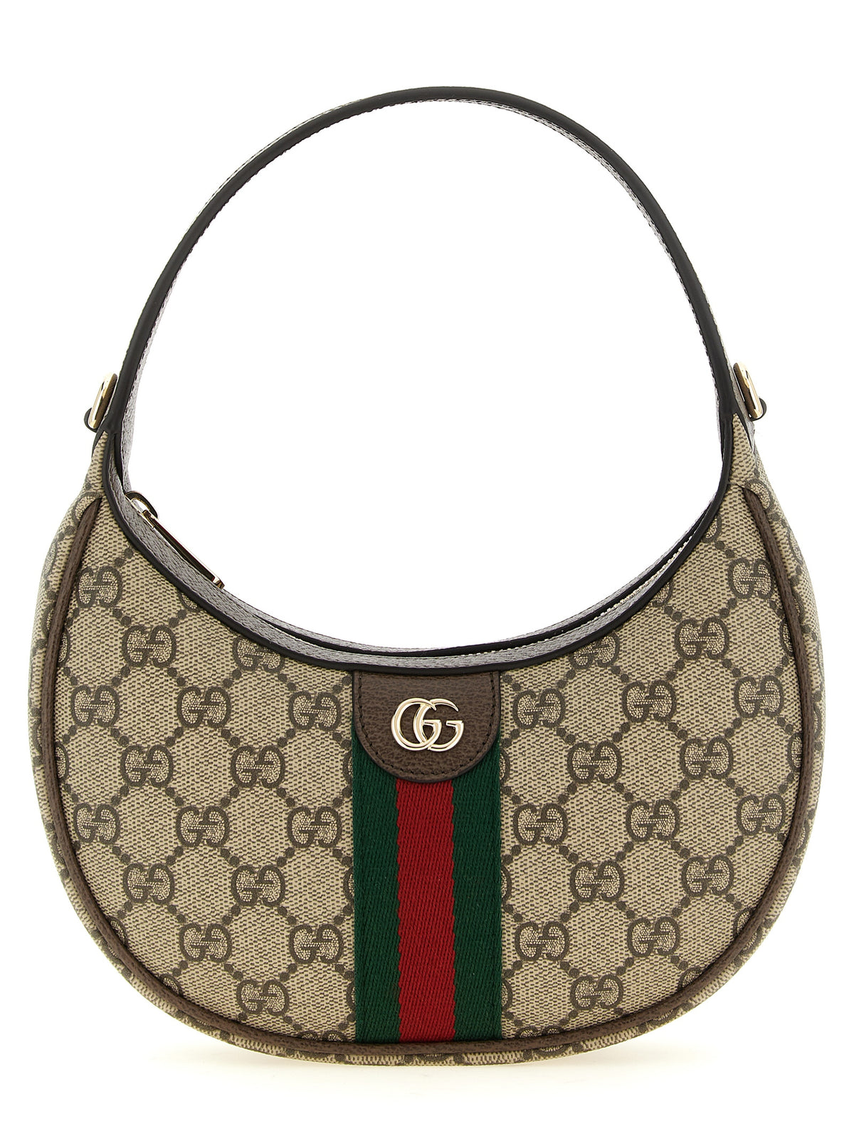 Beige GG Supreme Ophidia Shoulder Bag