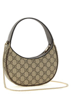 Beige GG Supreme Ophidia Shoulder Bag