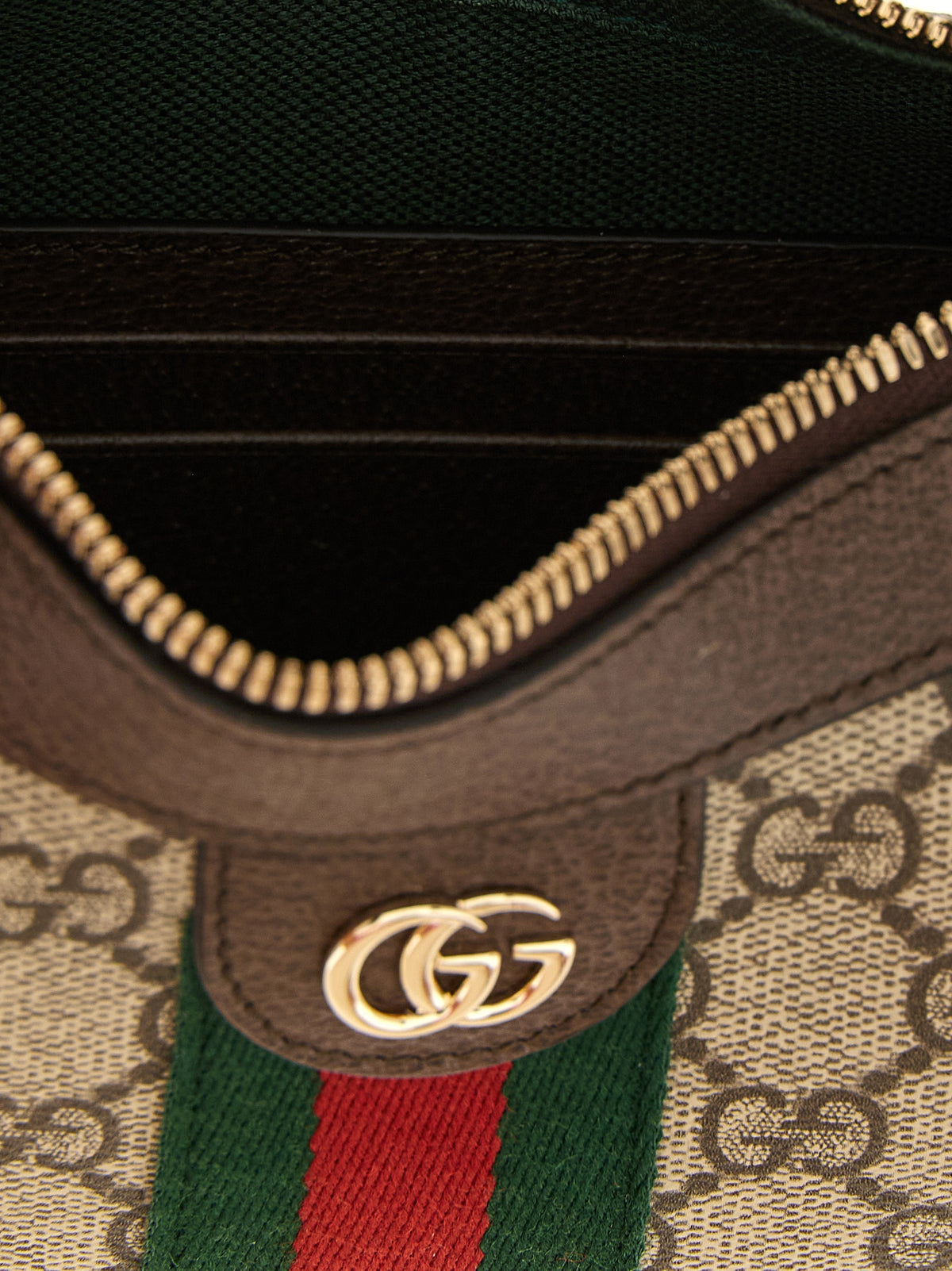 Beige GG Supreme Ophidia Shoulder Bag