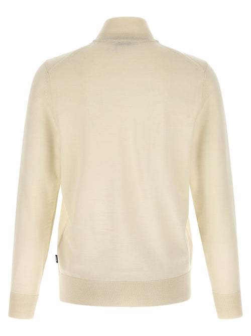H-Ebenji Beige Virgin Wool Cardigan