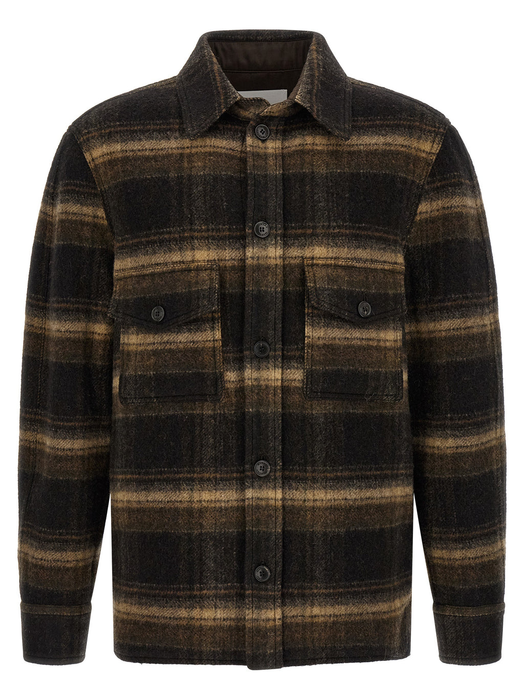 Brown Wool Kervon Overshirt