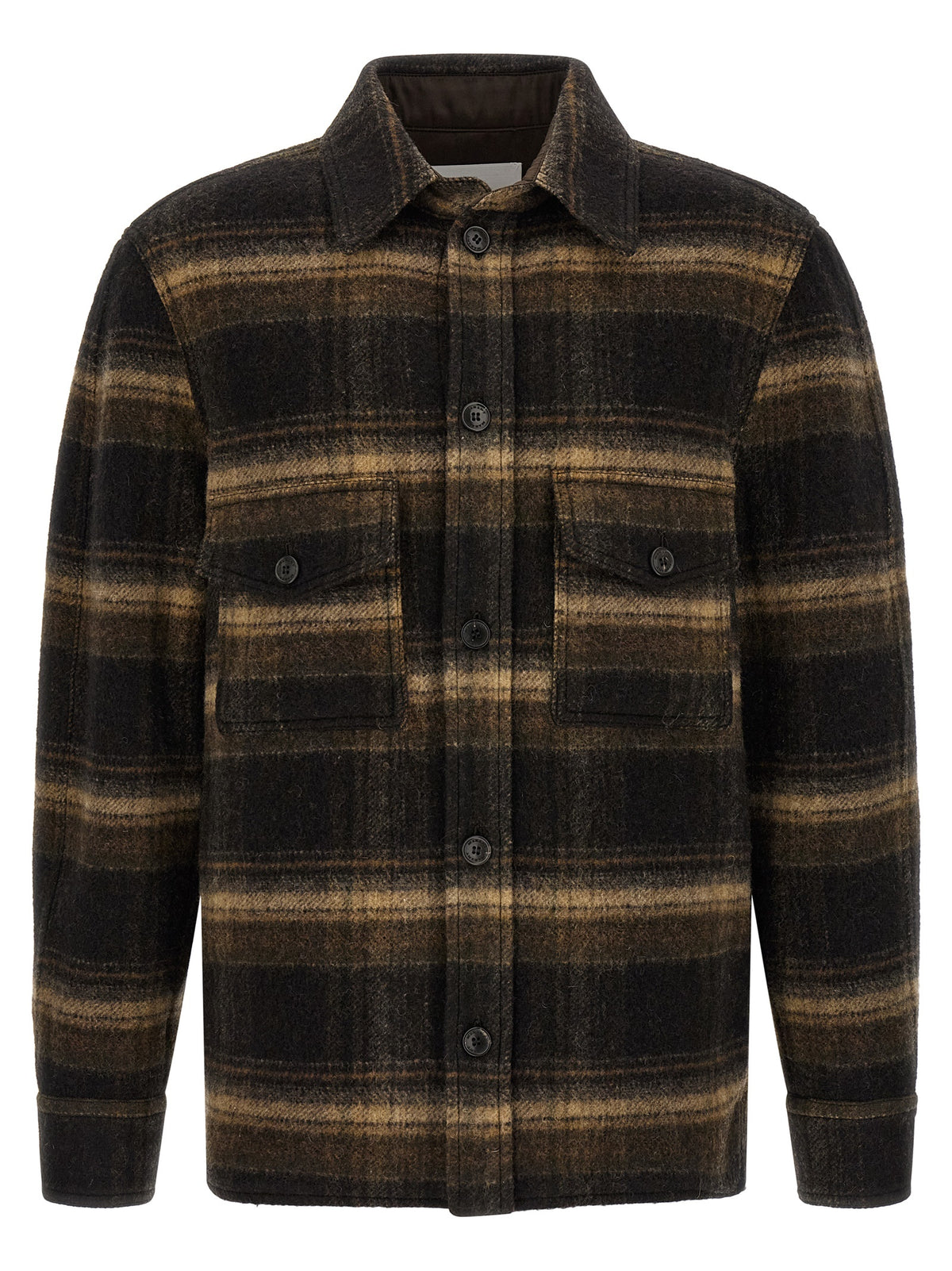 Brown Wool Kervon Overshirt