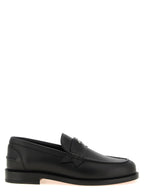 Black Calf Leather Plato Loafers