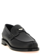 Black Calf Leather Plato Loafers