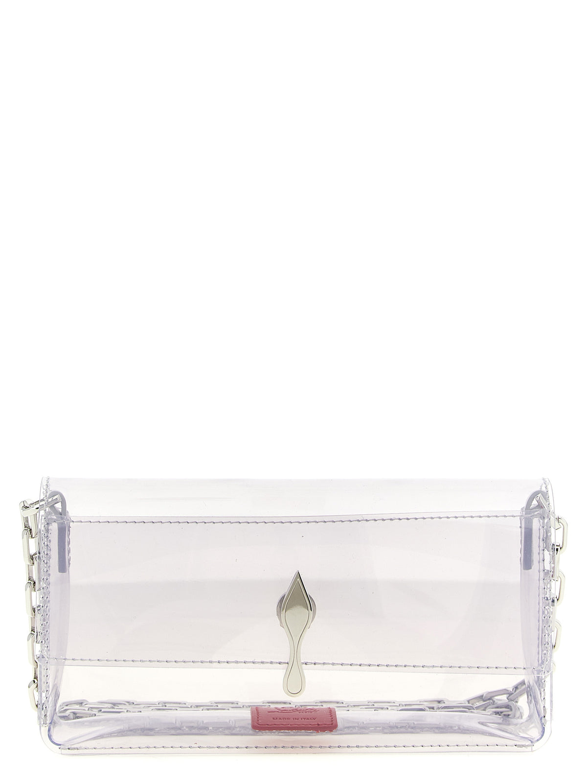 Silver PVC Mini Shoulder Bag