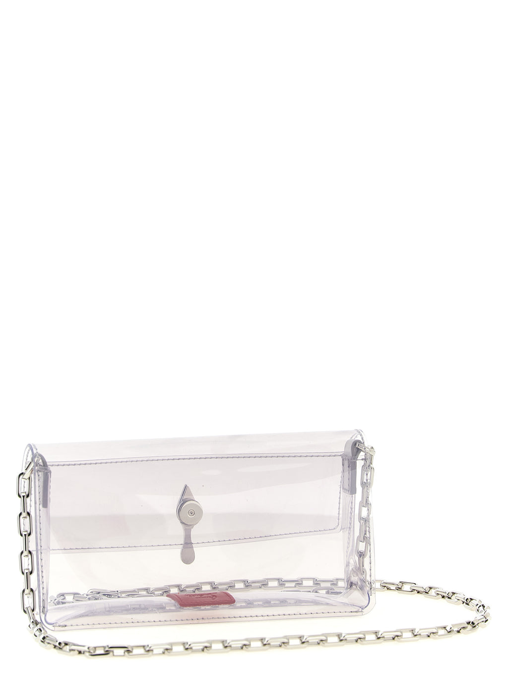 Silver PVC Mini Shoulder Bag