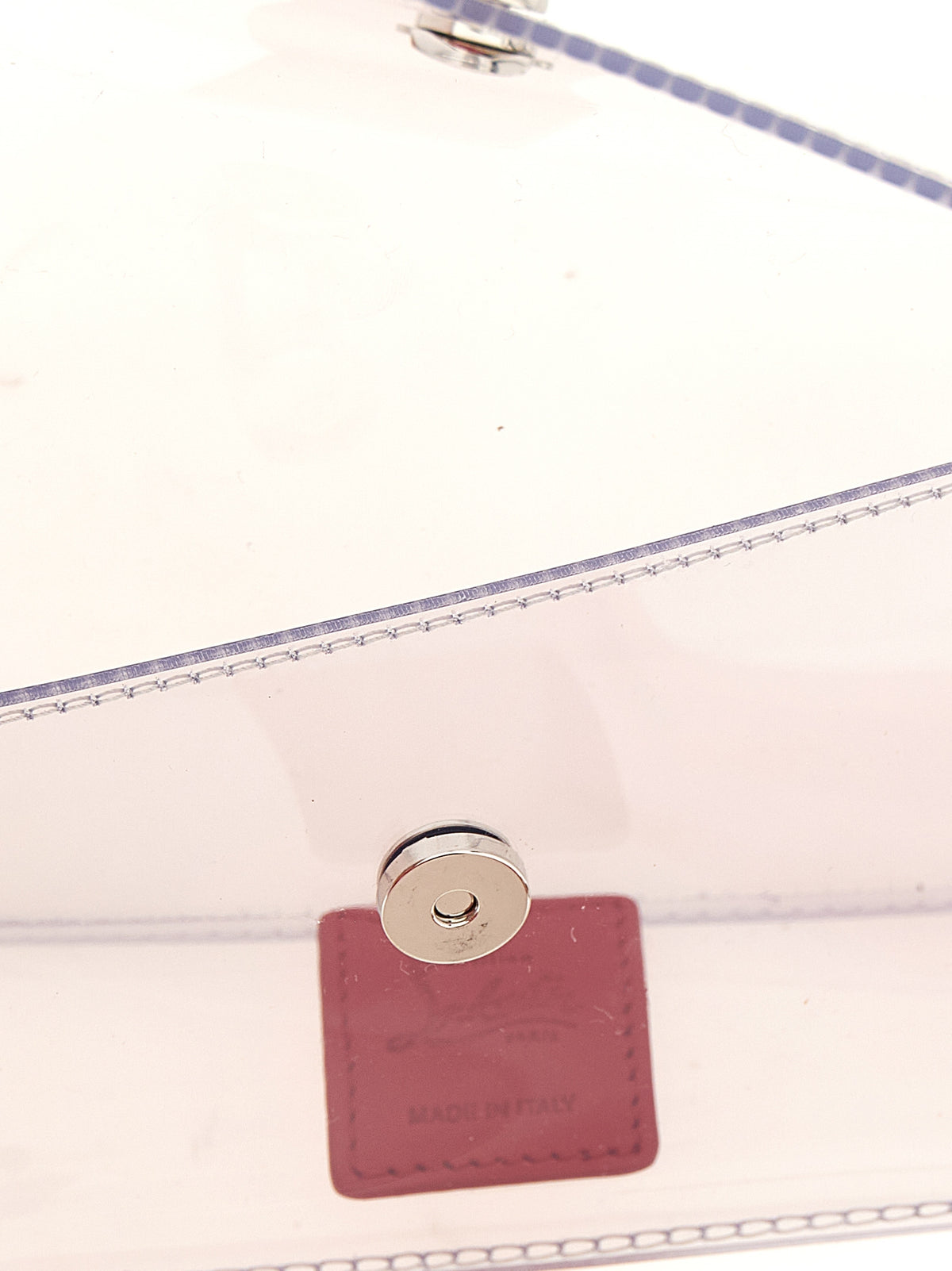 Silver PVC Mini Shoulder Bag