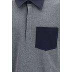 Oversized Colorblock Rugby Polo