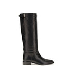 Black Calfskin Ankle Boots