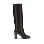 Calf Leather High Heel Boots