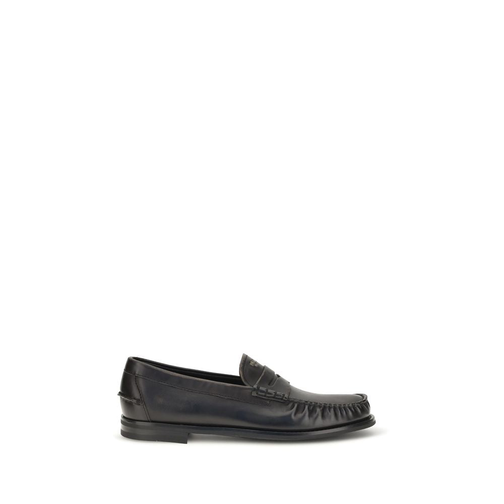 Calfskin Vintage Leather Loafers