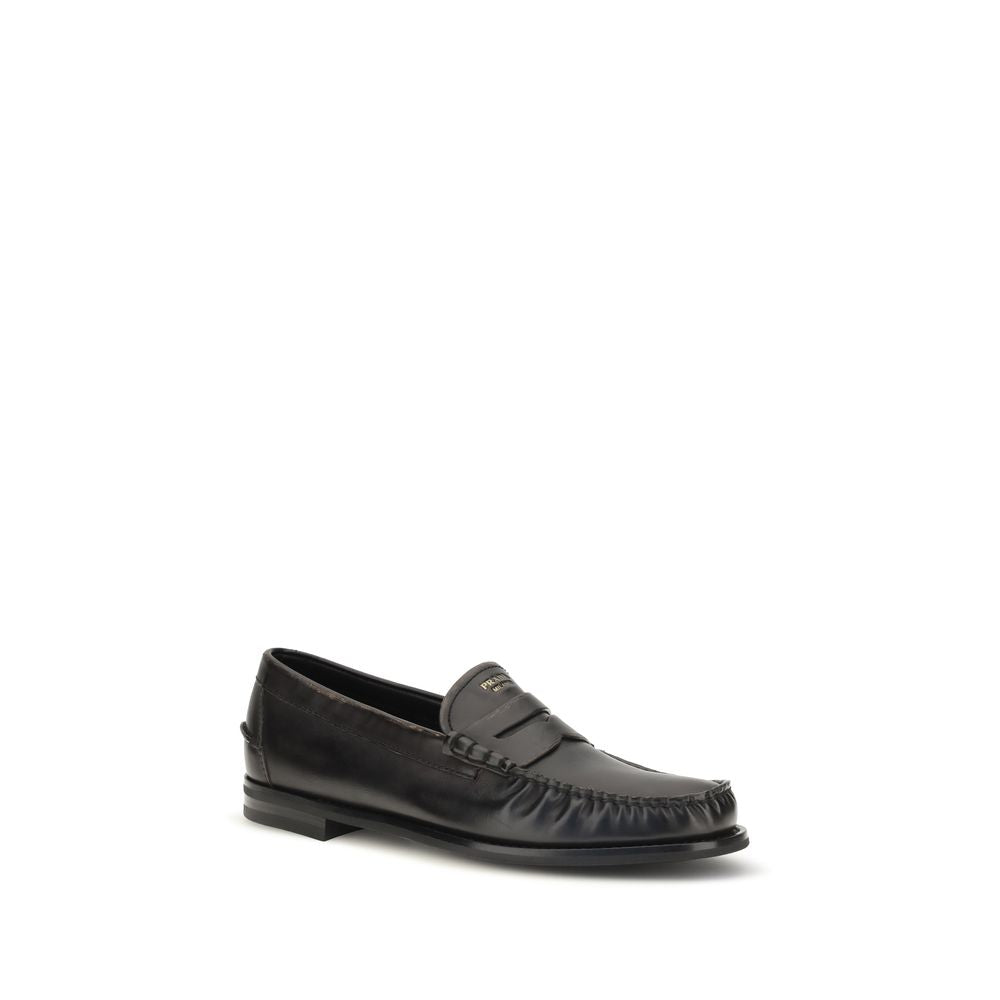 Calfskin Vintage Leather Loafers