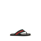 Black Nylon Maverik GG Interlocking Flip-Flop Sandals