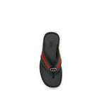 Black Nylon Maverik GG Interlocking Flip-Flop Sandals