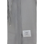 Striped Silk Shirt with Removable Collar