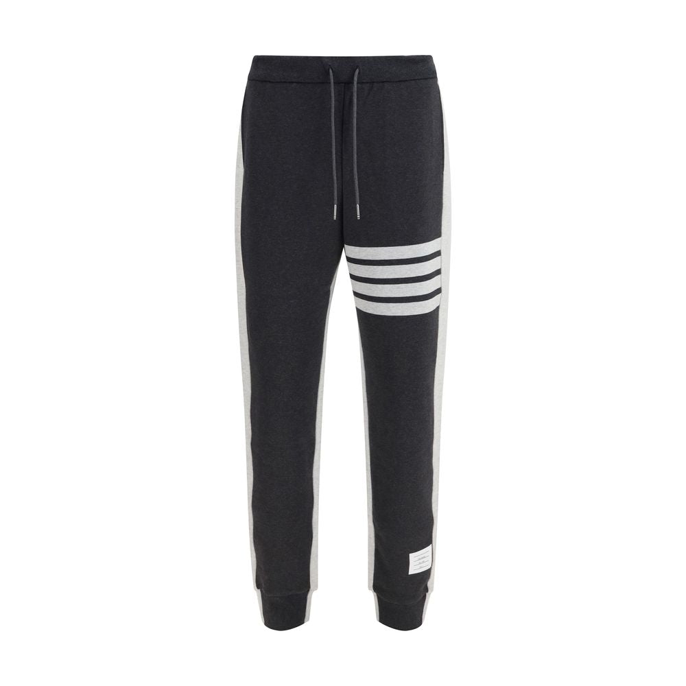 Cotton Loopback 4‑Bar Track Pants