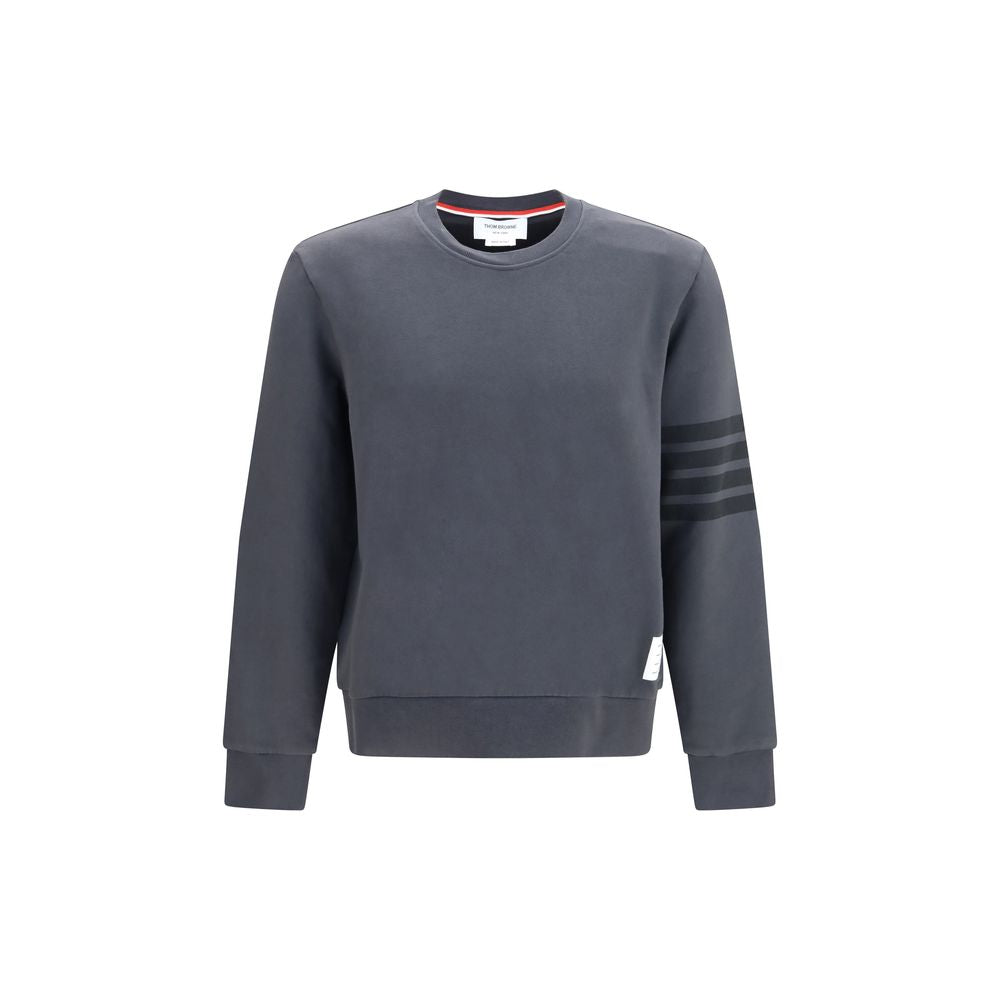 Heavyweight Cotton 4‑Bar Crewneck Sweatshirt