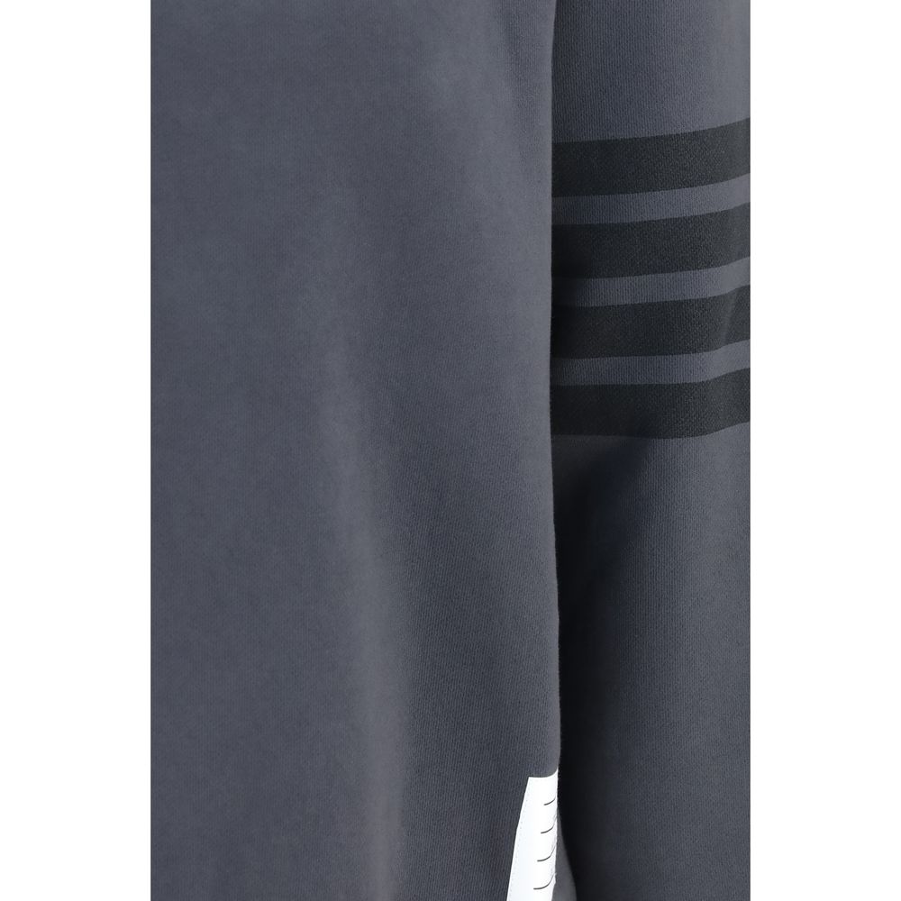 Heavyweight Cotton 4‑Bar Crewneck Sweatshirt