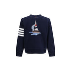 Cotton 4‑Bar Boat Cardigan
