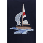 Cotton 4‑Bar Boat Cardigan