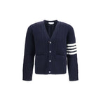 Wool Cable‑Knit V‑Neck Cardigan