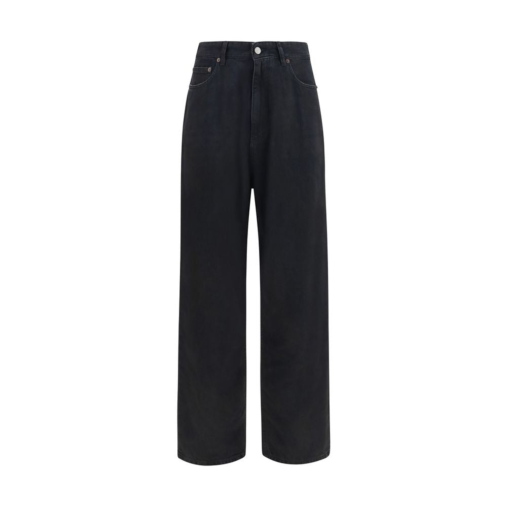 Cotton Stretch Straight-Leg Jeans