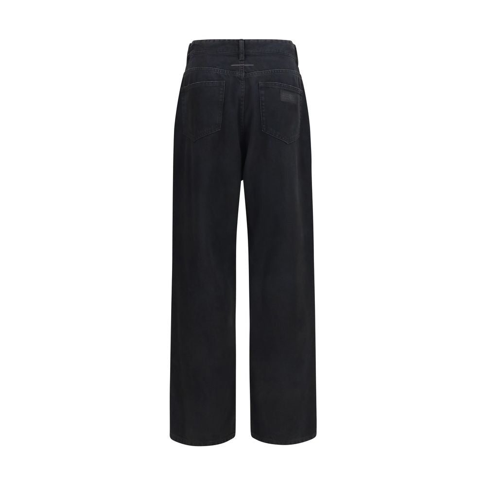 Cotton Stretch Straight-Leg Jeans