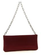 Maykimay Bordeaux Elastane & Calf Leather Clutch