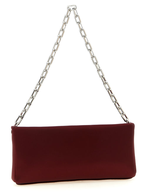 Maykimay Bordeaux Elastane & Calf Leather Clutch