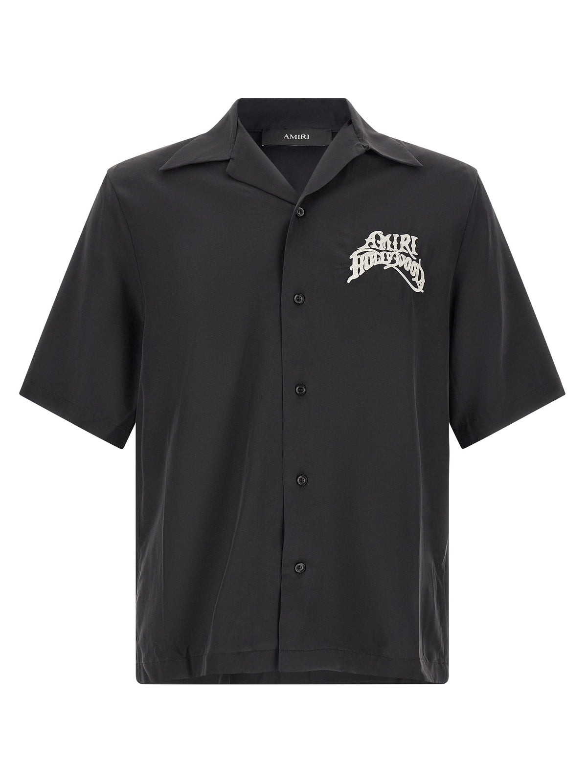 Black Modal Hollywood Short-Sleeved Blouse