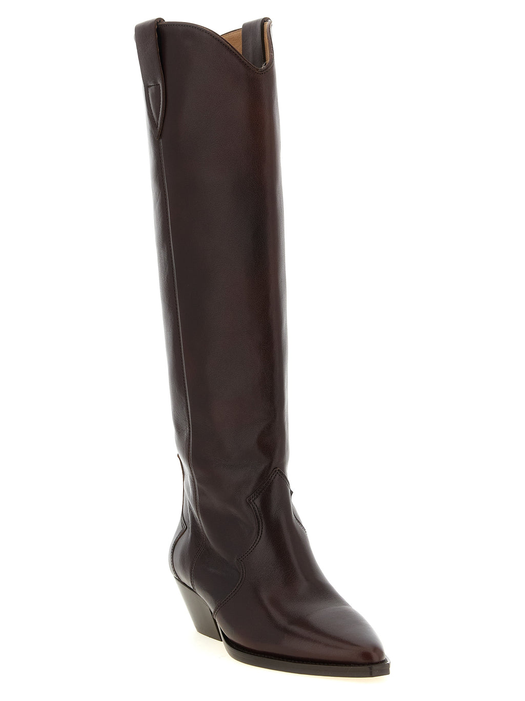 Bordeaux Cowhide Denvee Over‑The‑Knee Boots