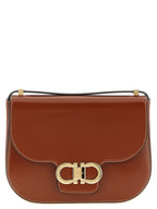 Calfskin Double Gancini Crossbody Bag