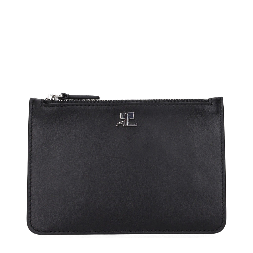 Black Leather Coin Purse