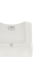 White Cotton Sleeveless Tank