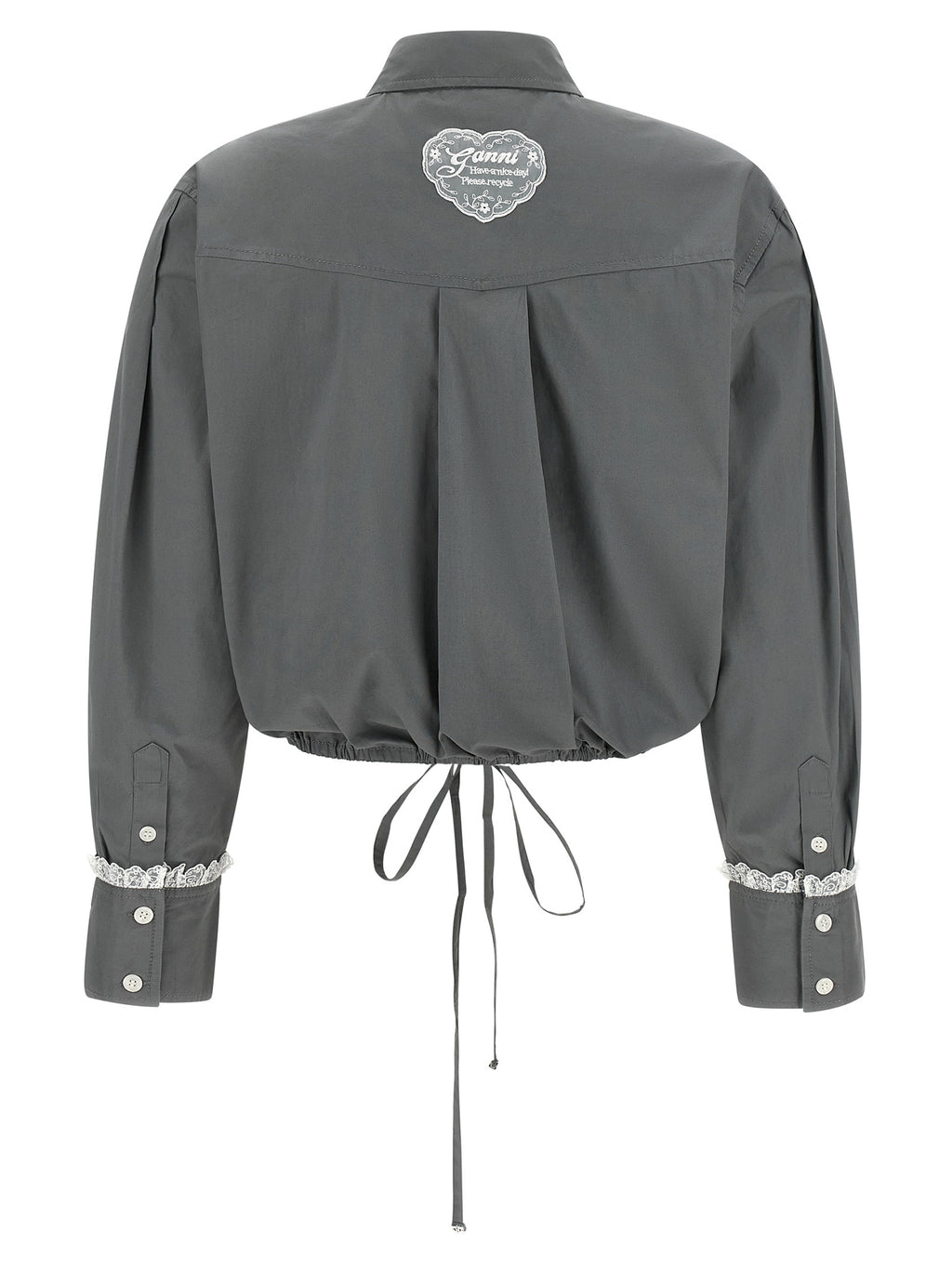 Cropped Stretch Cotton Shirt