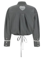 Cropped Stretch Cotton Shirt