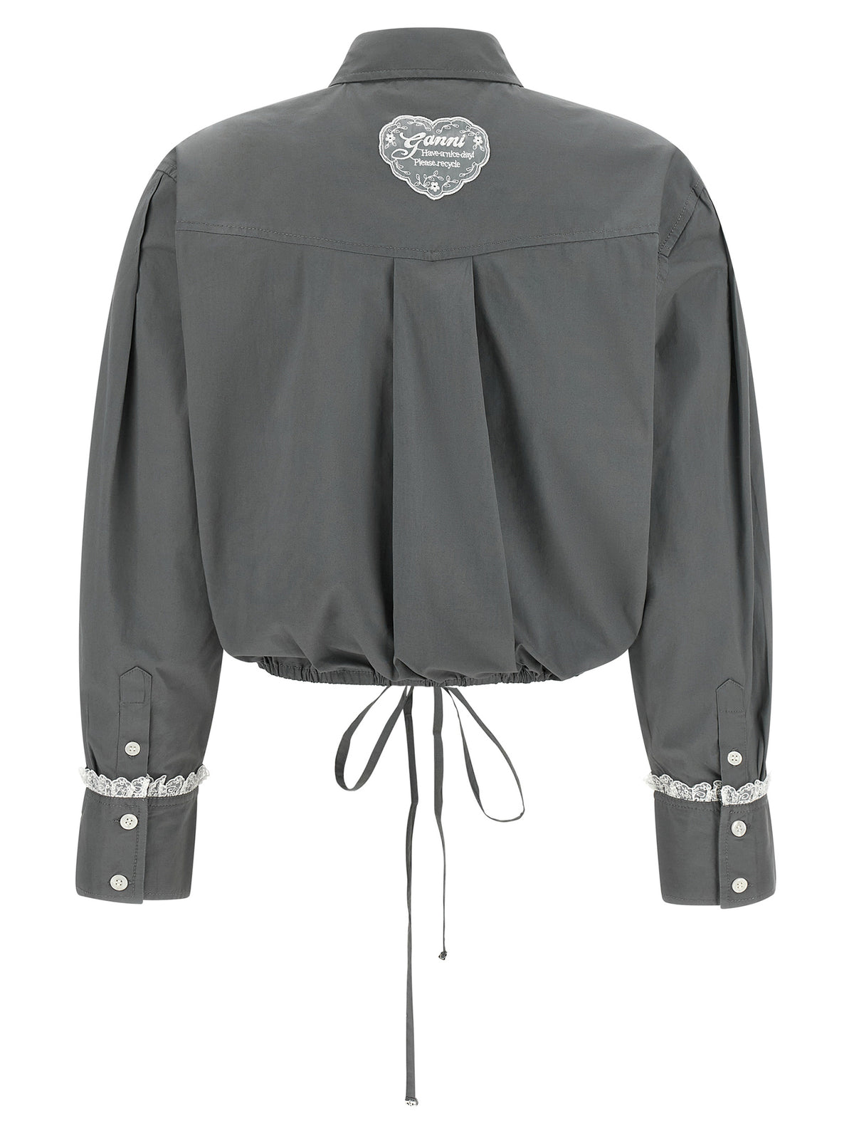 Cropped Stretch Cotton Shirt