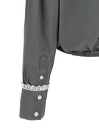 Cropped Stretch Cotton Shirt