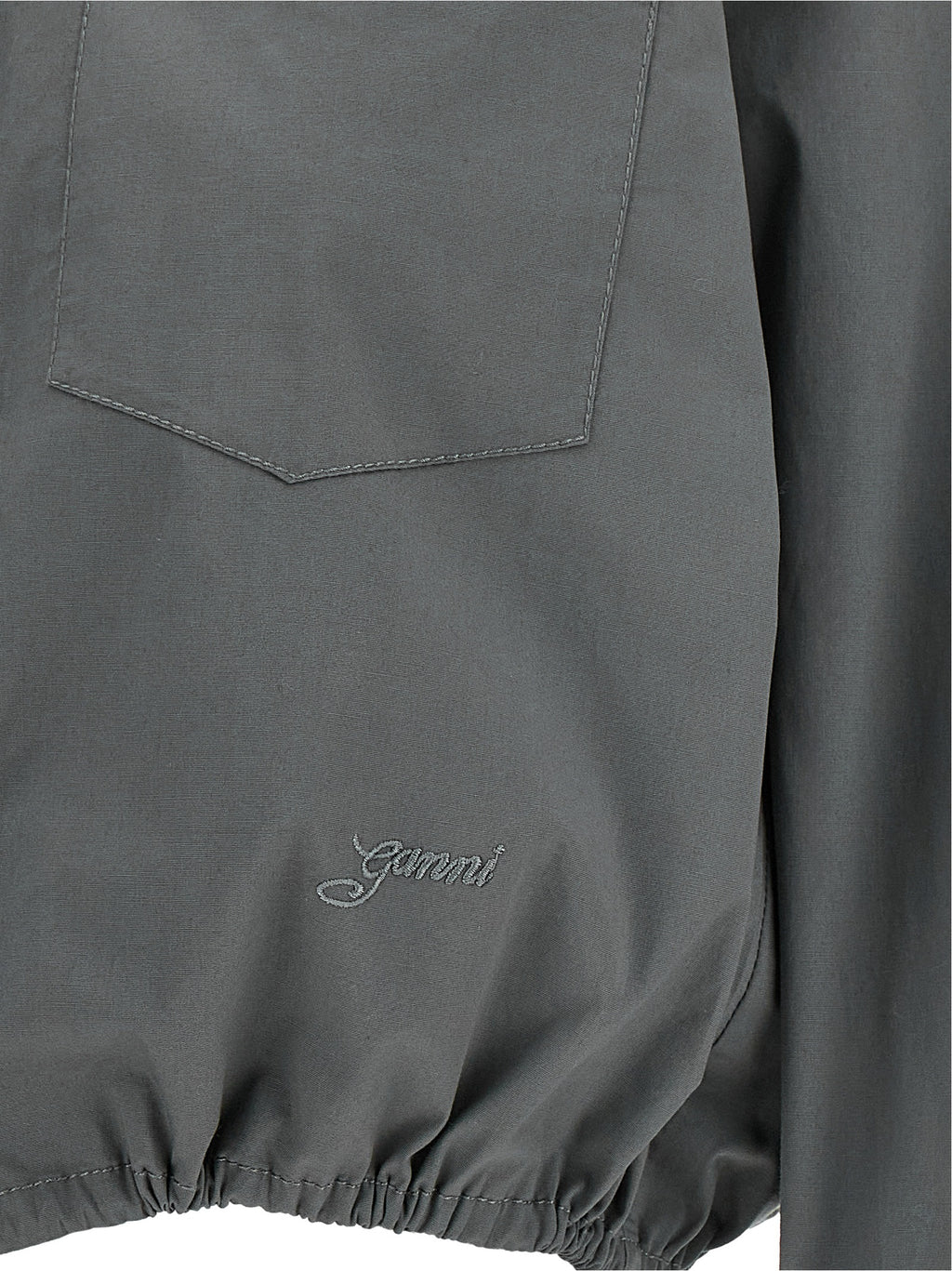 Cropped Stretch Cotton Shirt