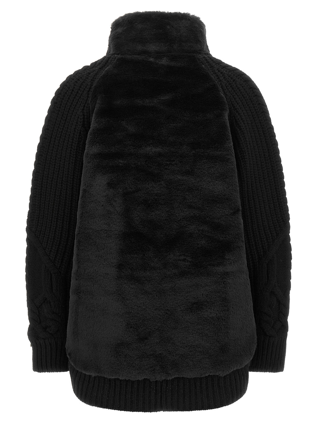 Wool Cardigan Maglia Collo Alto