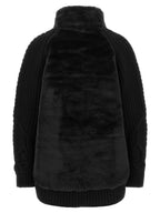 Wool Cardigan Maglia Collo Alto