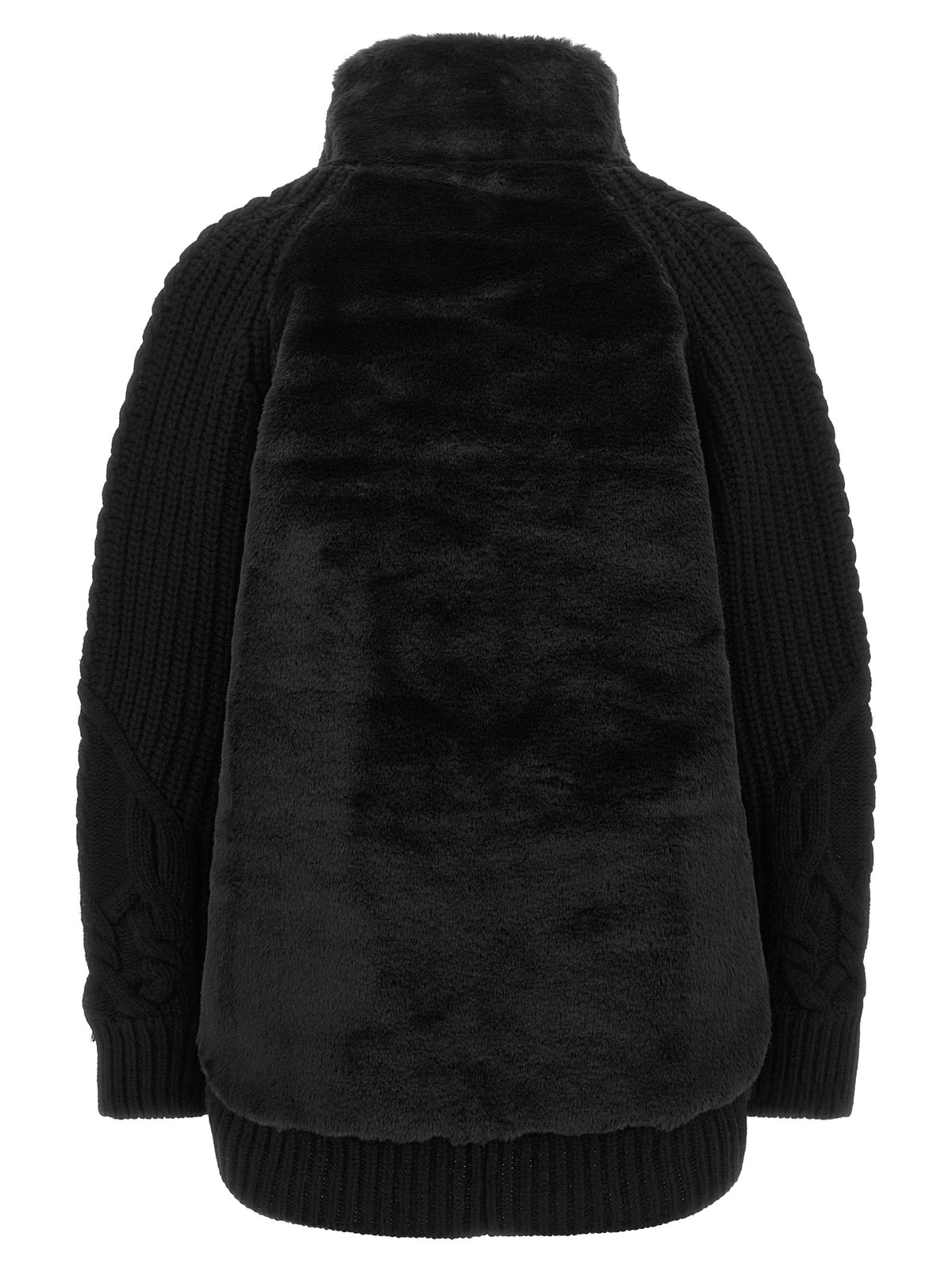 Wool Cardigan Maglia Collo Alto