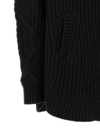 Wool Cardigan Maglia Collo Alto