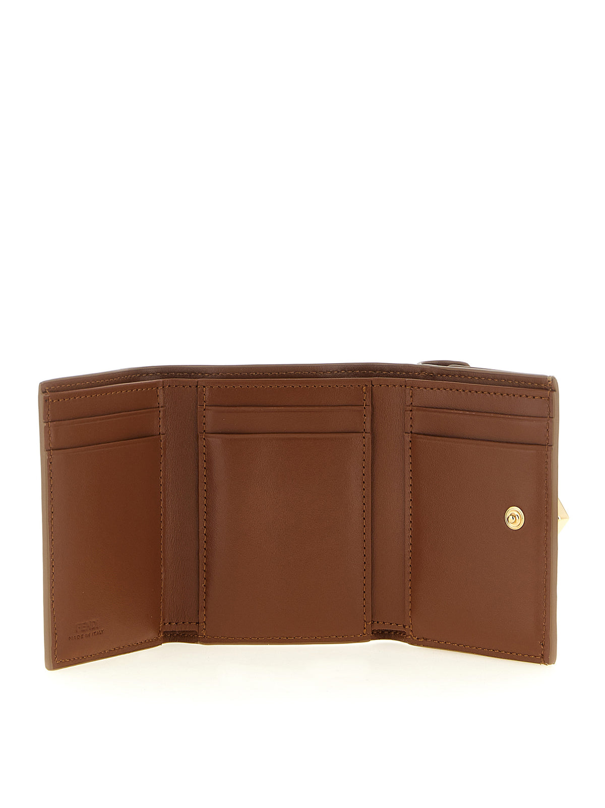 Mini Trifold Calfskin FF Wallet
