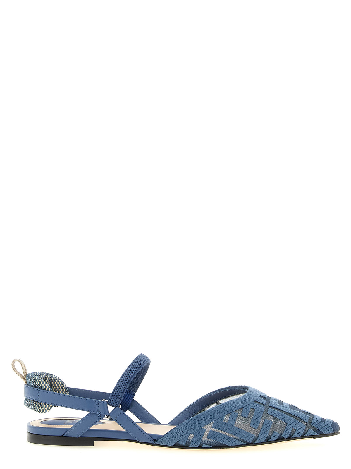 Light Blue Polyamide Colibrì Lite Flat Sandals