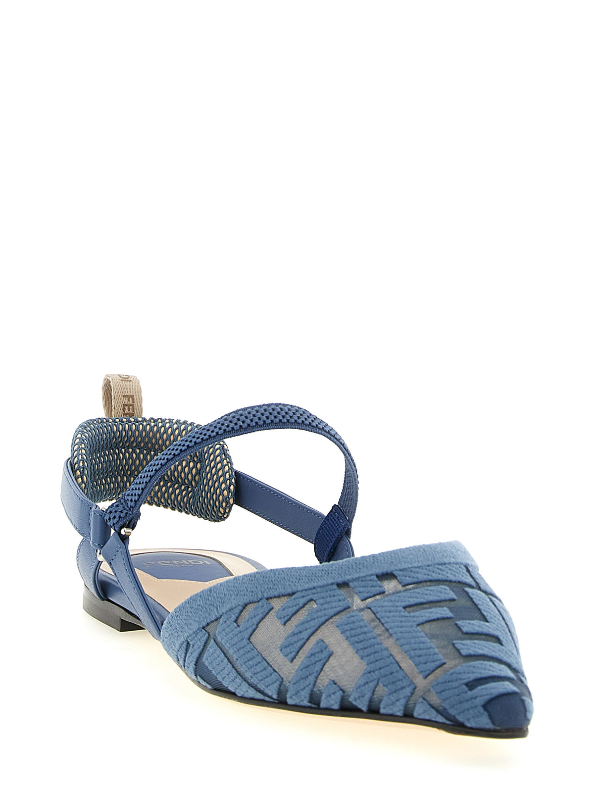 Light Blue Polyamide Colibrì Lite Flat Sandals