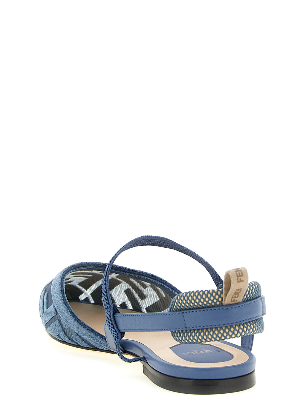 Light Blue Polyamide Colibrì Lite Flat Sandals