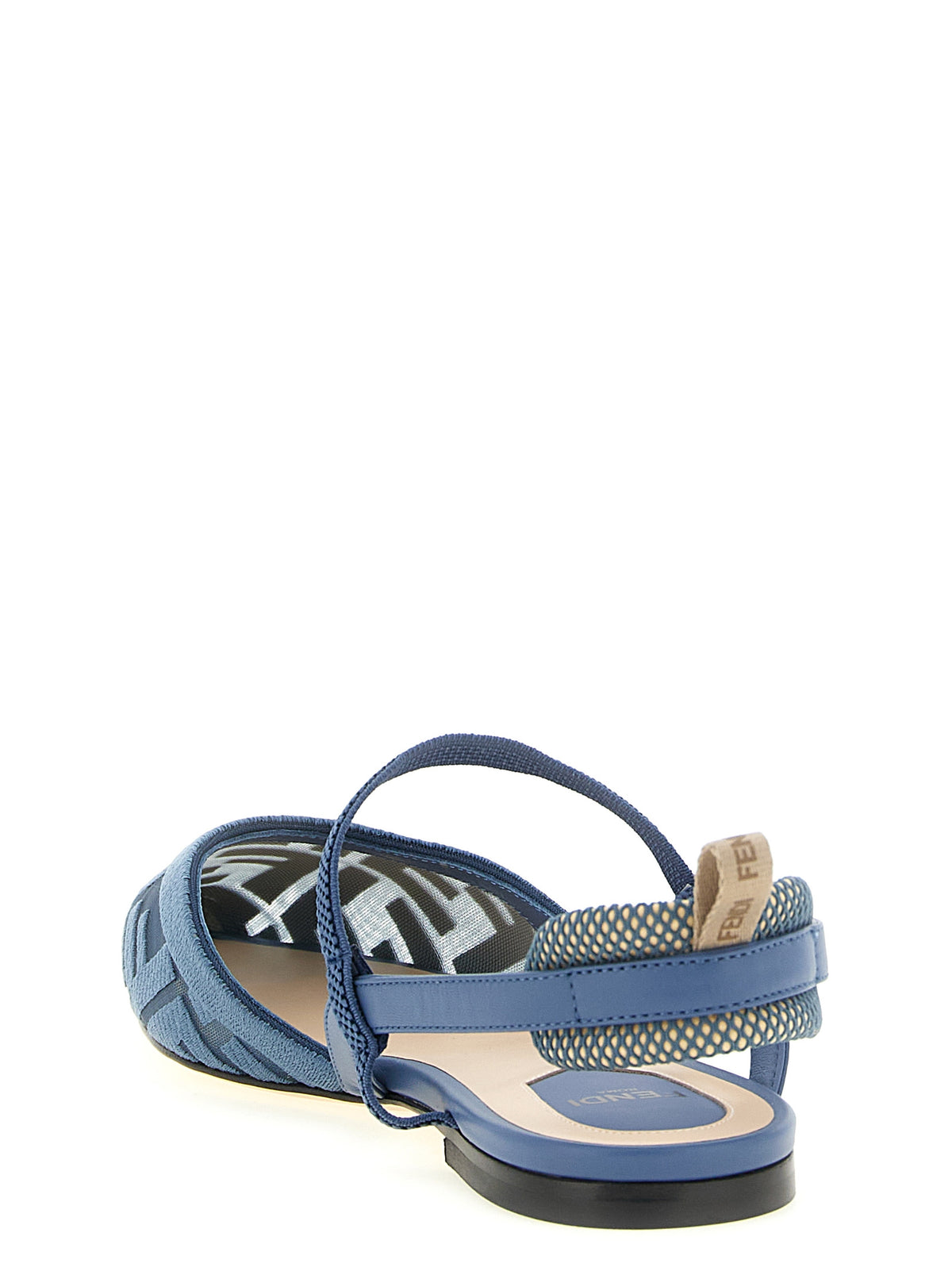Light Blue Polyamide Colibrì Lite Flat Sandals