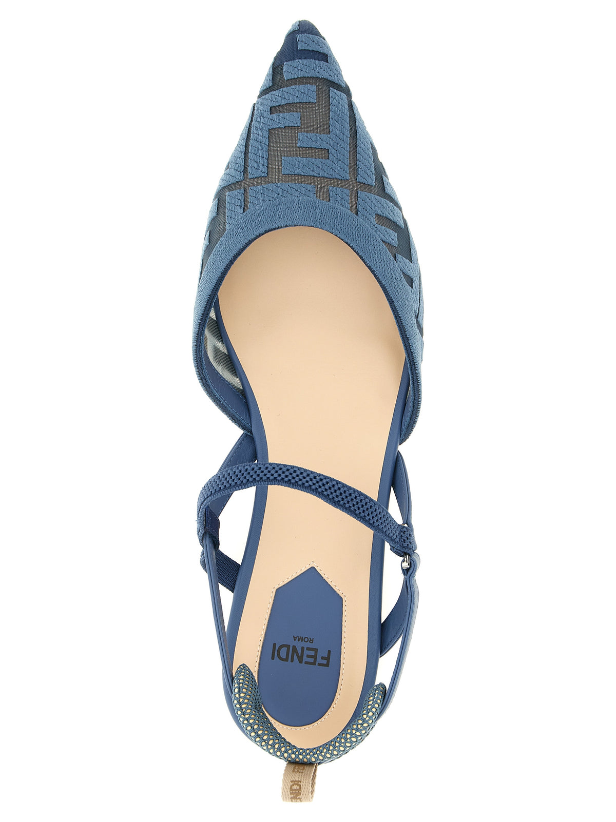 Light Blue Polyamide Colibrì Lite Flat Sandals