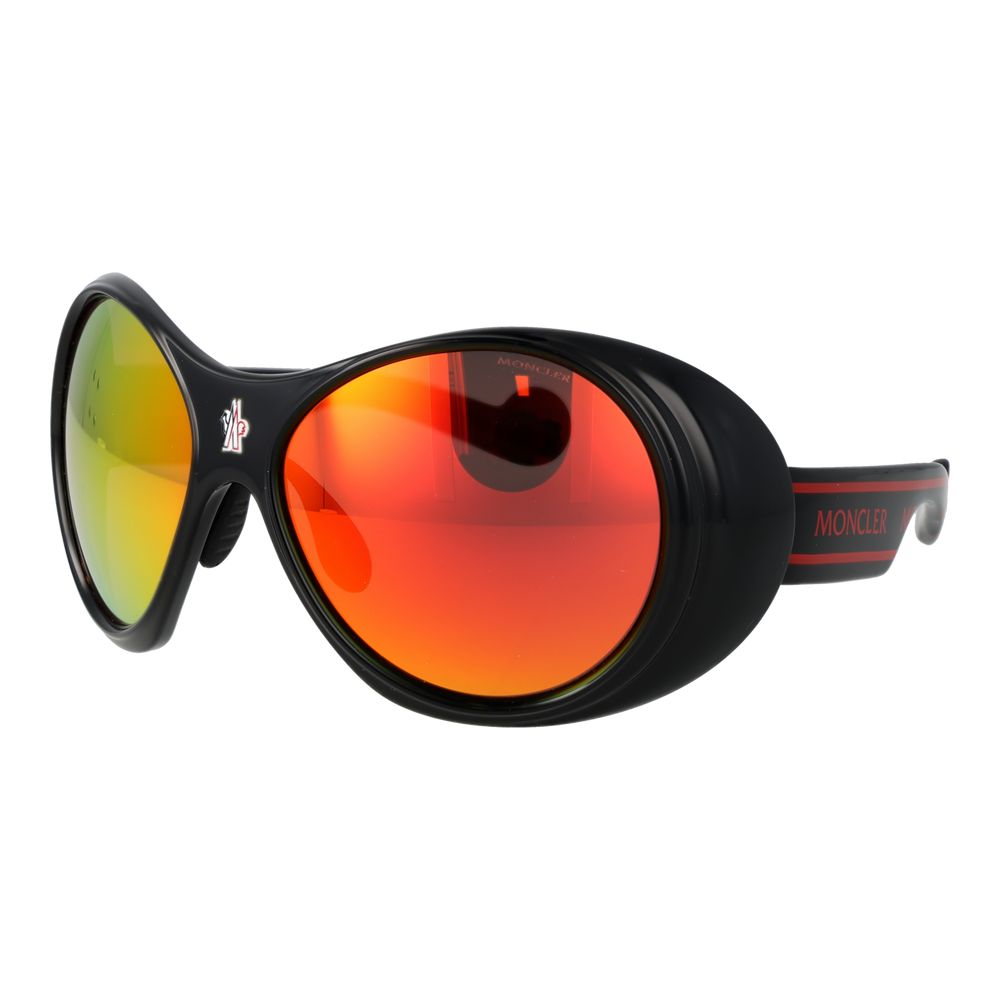 Black Plastic Oval Sunglasses